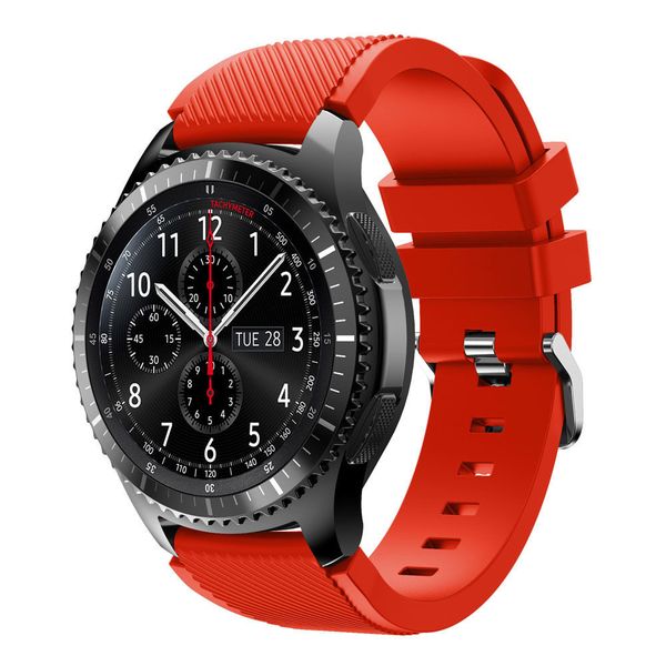 Силиконовый ремешок для Samsung Gear S3/Galaxy Watch 46 Fohuas Silicon Band 22мм (красный)