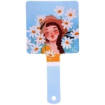 Зеркало косметическое «ИМАНИ - ЭЛЛИ», микс 4 дизайна, 23,4*12см (PVC подвес)