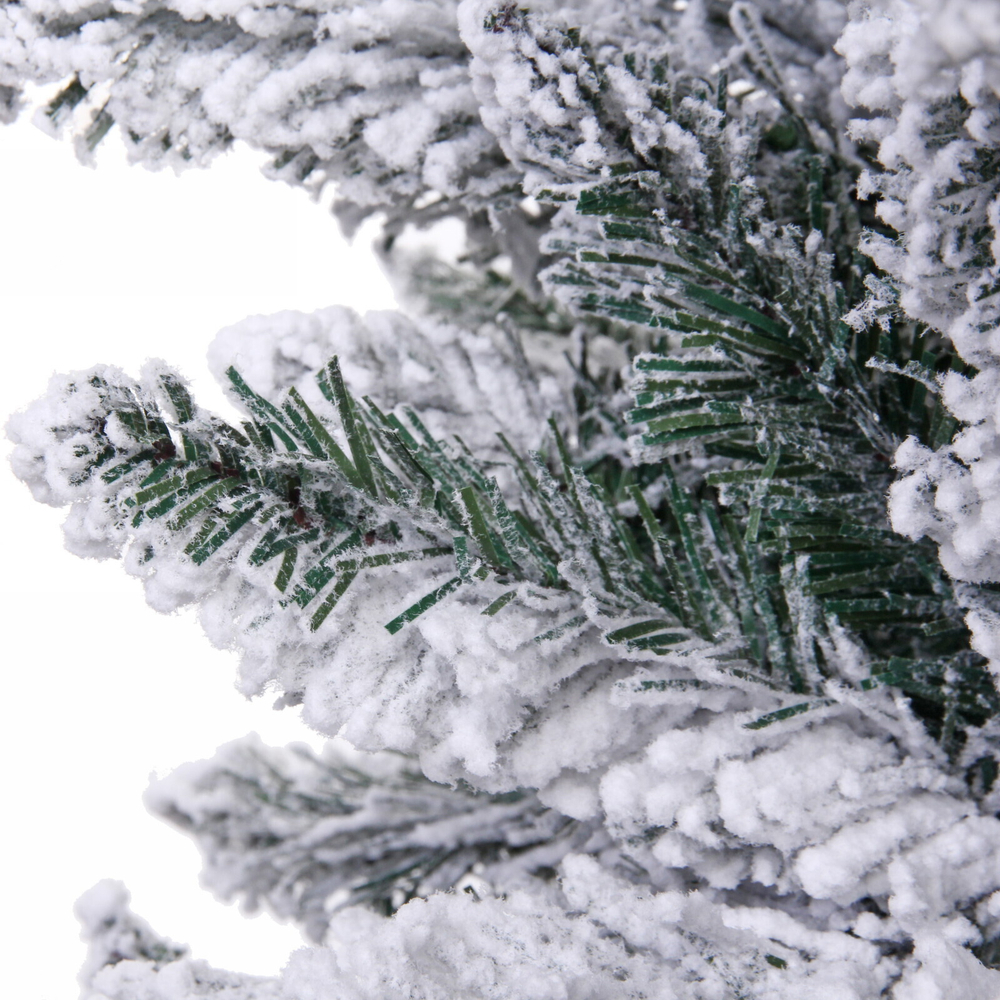 Ёлка «Снежные огни» 180 см, ПВХ с белым напылением 230 ламп LED (728 веток)