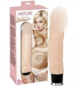Реалистичный вибратор Nature Skin Big Vibe телесный, 23 см