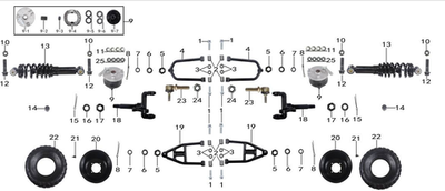 Запчасти к квадроциклу Motax Grizlik 200 LUX. Рис. 3
