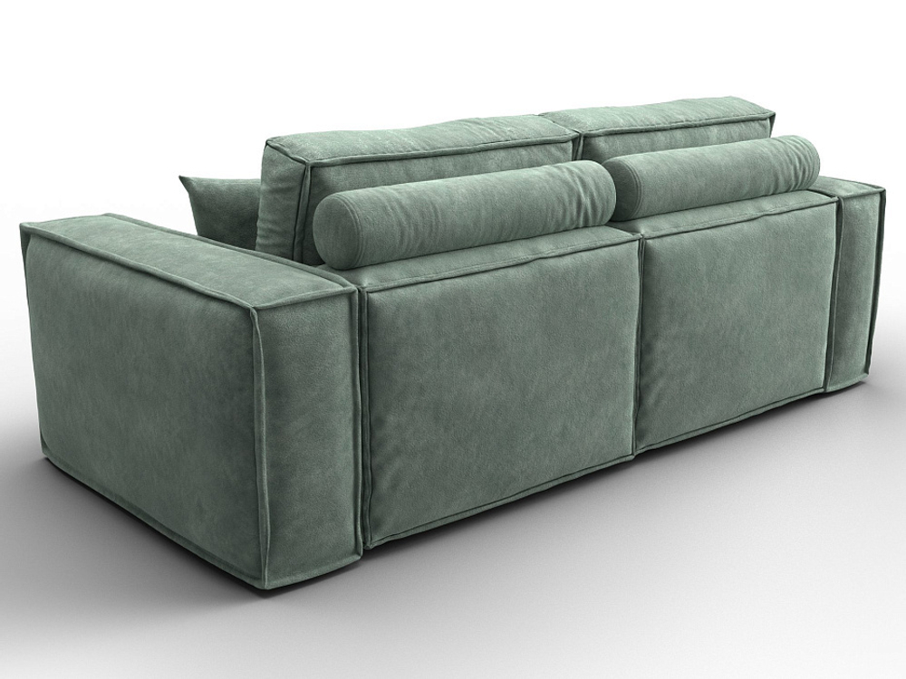 Диван прямой Лига-081 НПБ ВЕЛЮР BRUT 08 зеленый