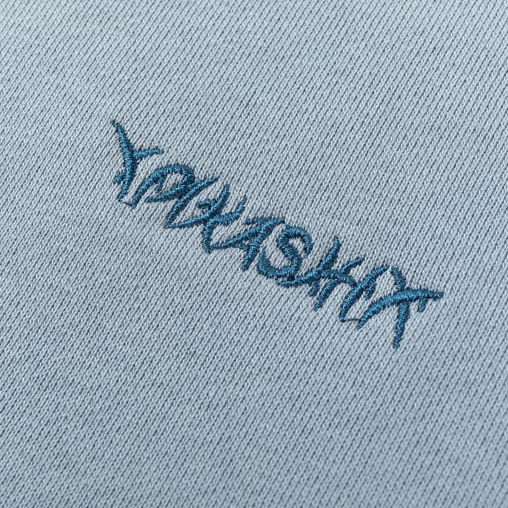 Худи Ymkashix Zip HTF серо-зеленый/изумрудный