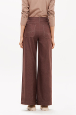 31195 Джинсы женские (коричневый джинс)