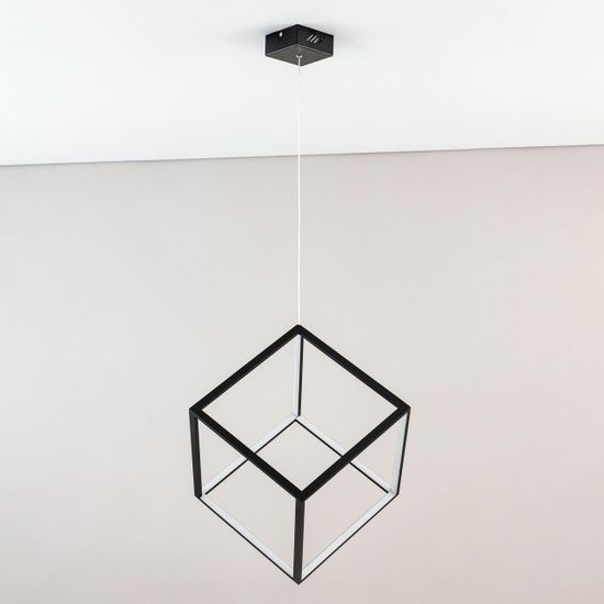CL719301 Куб Черный Св-к Подвес, LED 40W*4000K