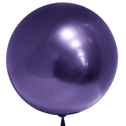 К Deco Bubble (Бабл), 18"/46 см, Хром, Фиолетовый, 1 шт.