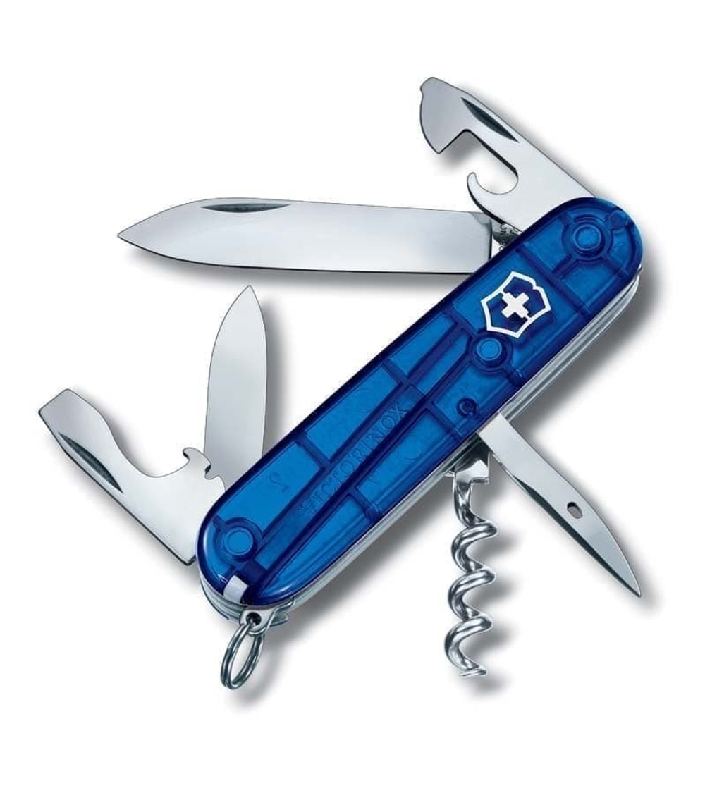 Нож перочинный VICTORINOX Spartan, 91 мм, 12 функций, полупрозрачный синий (1.3603.t2)