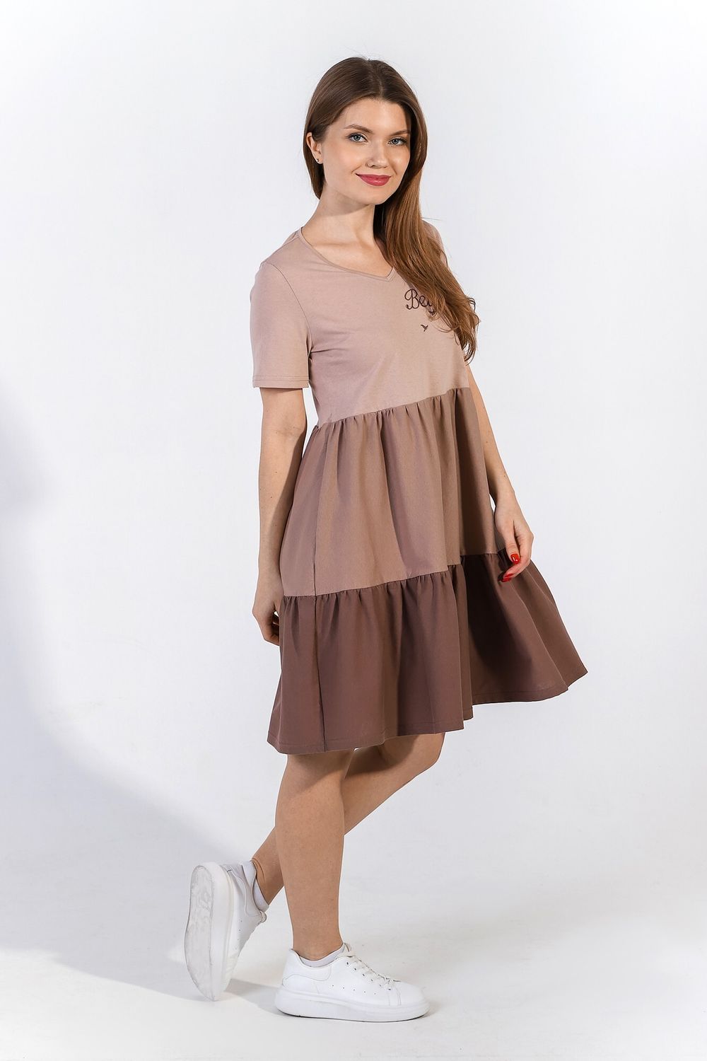 Платье Эксклюзив Виотекс БЕЖЕВЫЙ