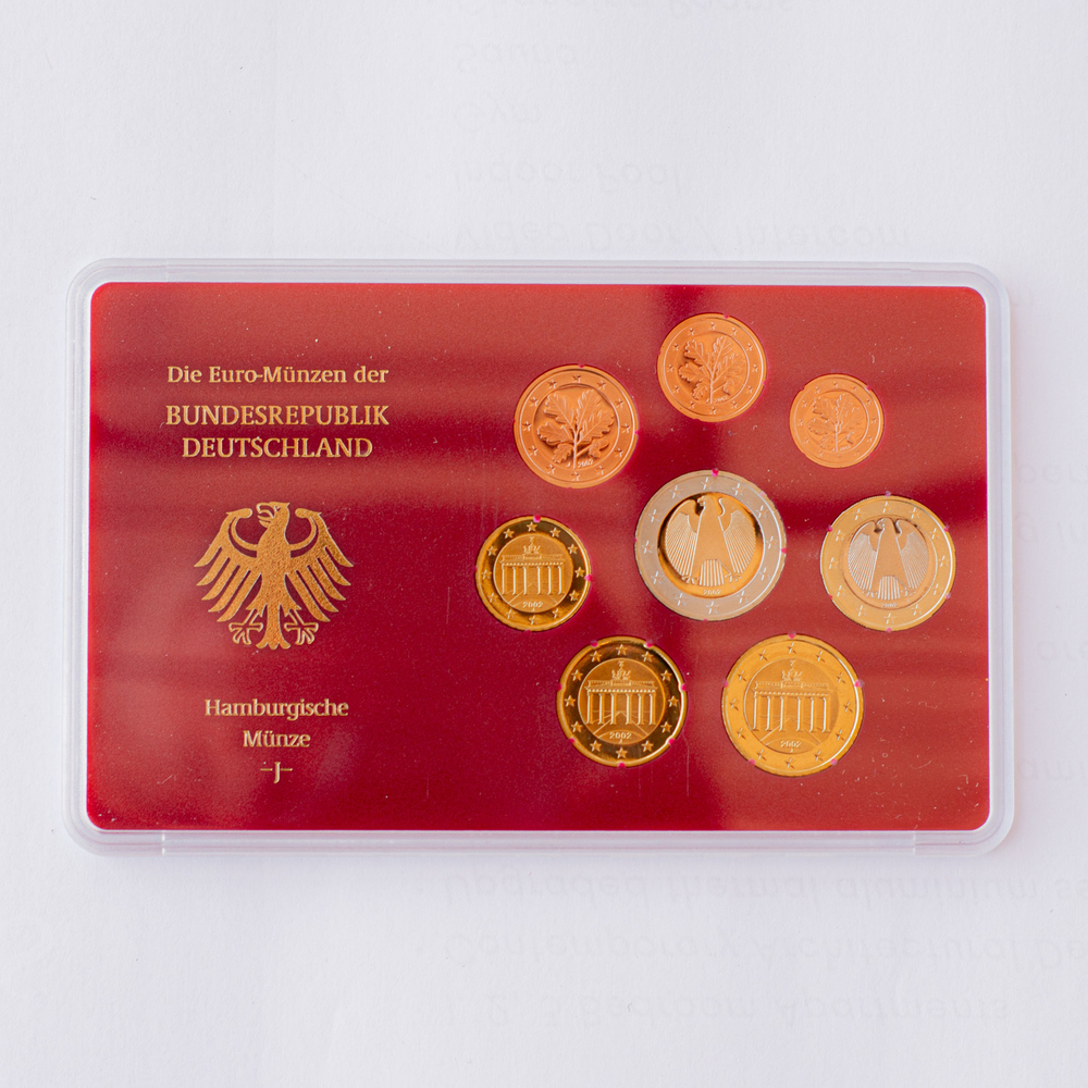 Germany 2002 Proof Coin Sets (A, D, F, G, J)