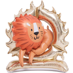 Шар Фольгированный Лев в огне (Оранжевый)