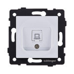 Розетка Ethernet RJ45 Cat.6, белый Kollinger REA-018WH для Aspekt, Eleganz, Reflex
