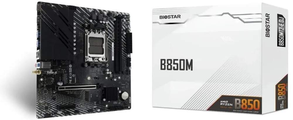 Материнская плата mATX Biostar B850MT2-E DJ