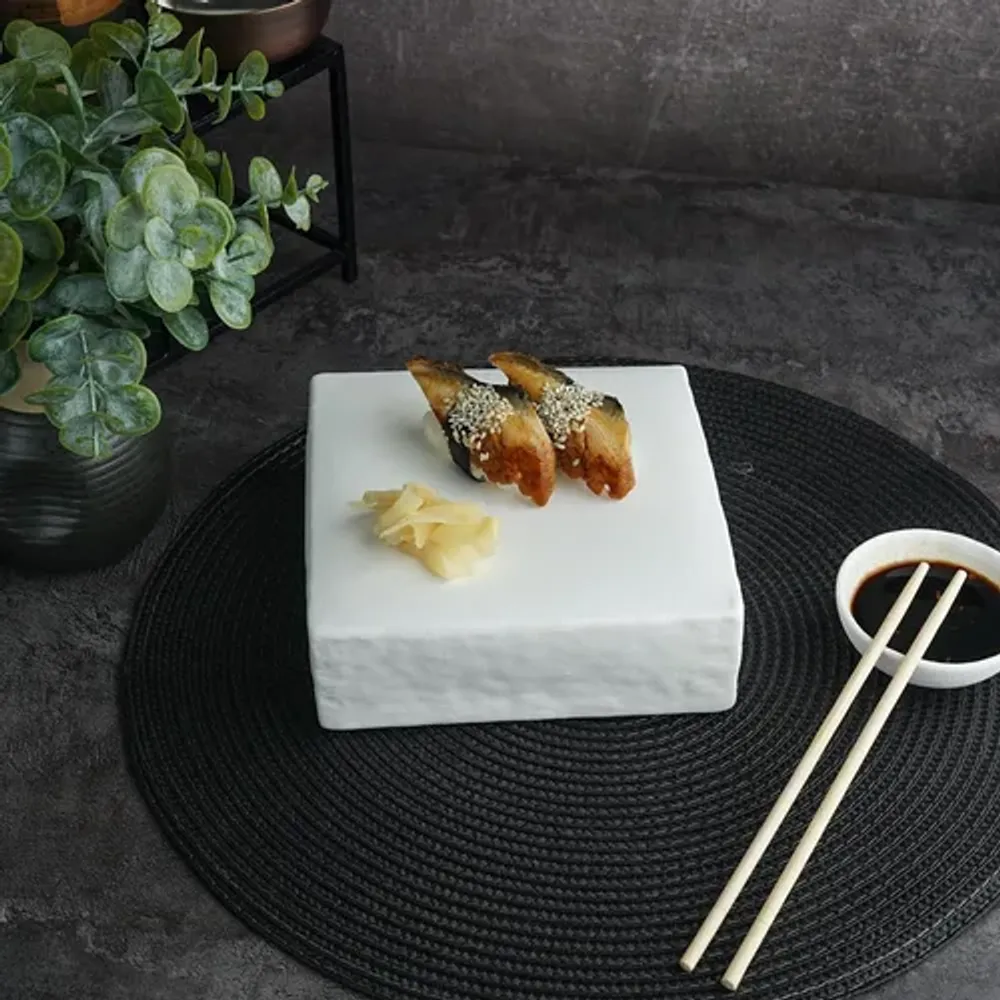 Блюдо квадратное 16*16 см h5,4 см White Matt Panasia P.L. Proff Cuisine [2]