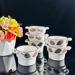 Lenardi 142-057 Набор из 6 круглых салатников 12см в под.уп.(х8) Фарфор