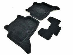 Коврики салона для VOLKSWAGEN Golf 7 (2013-)/SKODA Octavia A7 (2013-)/AUDI A3 (2014-) Euromat 3D Lux черные. Арт. EM3D-004507