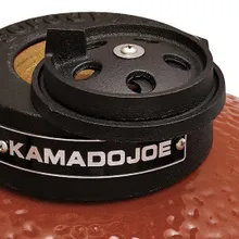 Керамический гриль Kamado Joe Classic Red, 46 см, красный, с ножками и столиками