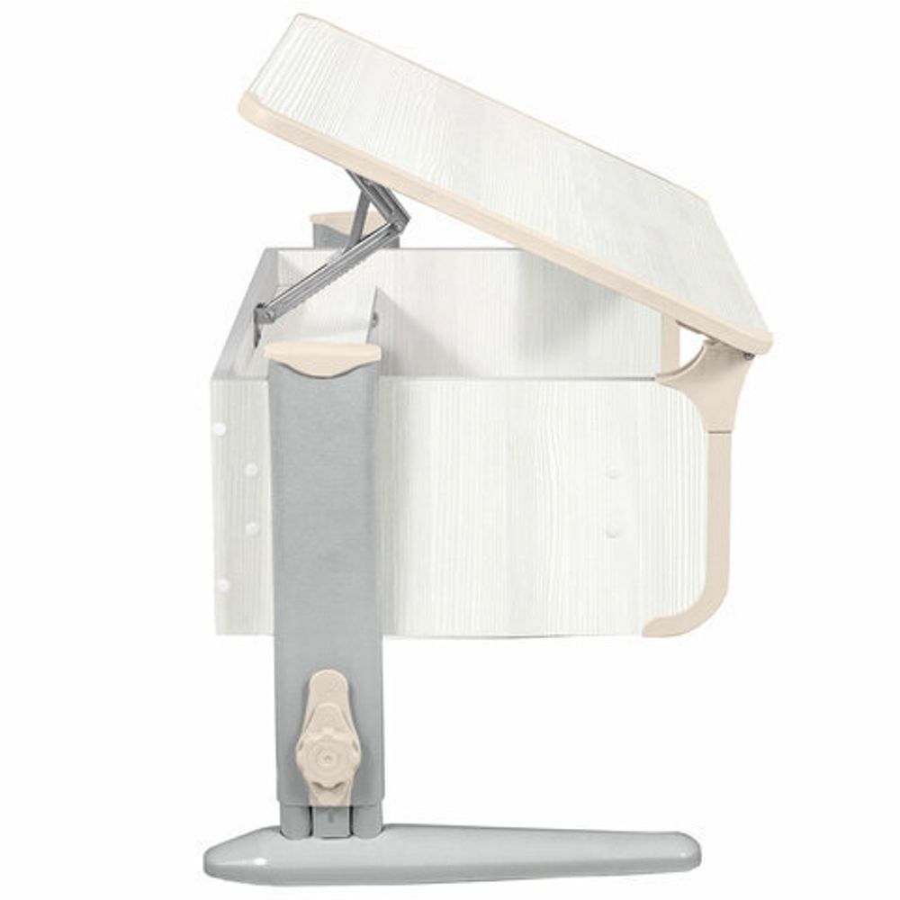 Стол-парта регулируемый "ДЭМИ" СУТ.43, 1000х550х530-815 мм, серый каркас, пластик бежевый, рамух белый (КОМПЛЕКТ)