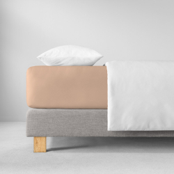 Простыня на резинке 150x200 Estella 365 sahara темно-бежевая