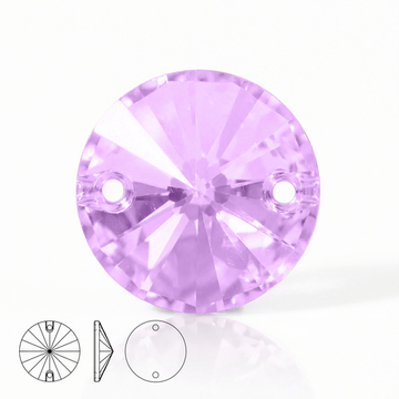 Пришивные стеклянные стразы (Amethyst) Rivoli