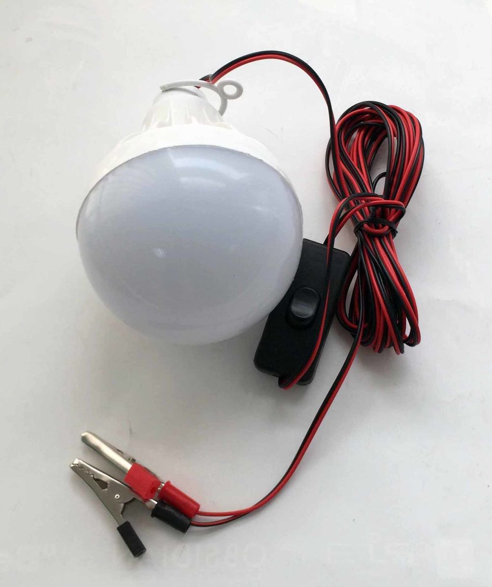 Переноска 7015 LED 15Ватт, вык, 12V Крокодилы 3м