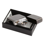 Зажигалка Zippo Classic с фирменным логотипом и покрытием Ebony