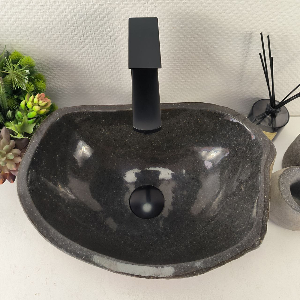 Раковина из речного камня RS-65448 41*29*15 0855