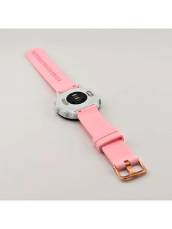 Ремешок Quick Release 20 мм для Garmin Forerunner 55/245/645, Venu, Venu Sq, Venu 2 Plus, Vivoactive 3, Vivomove быстросъемный пряжка золото (розовый)