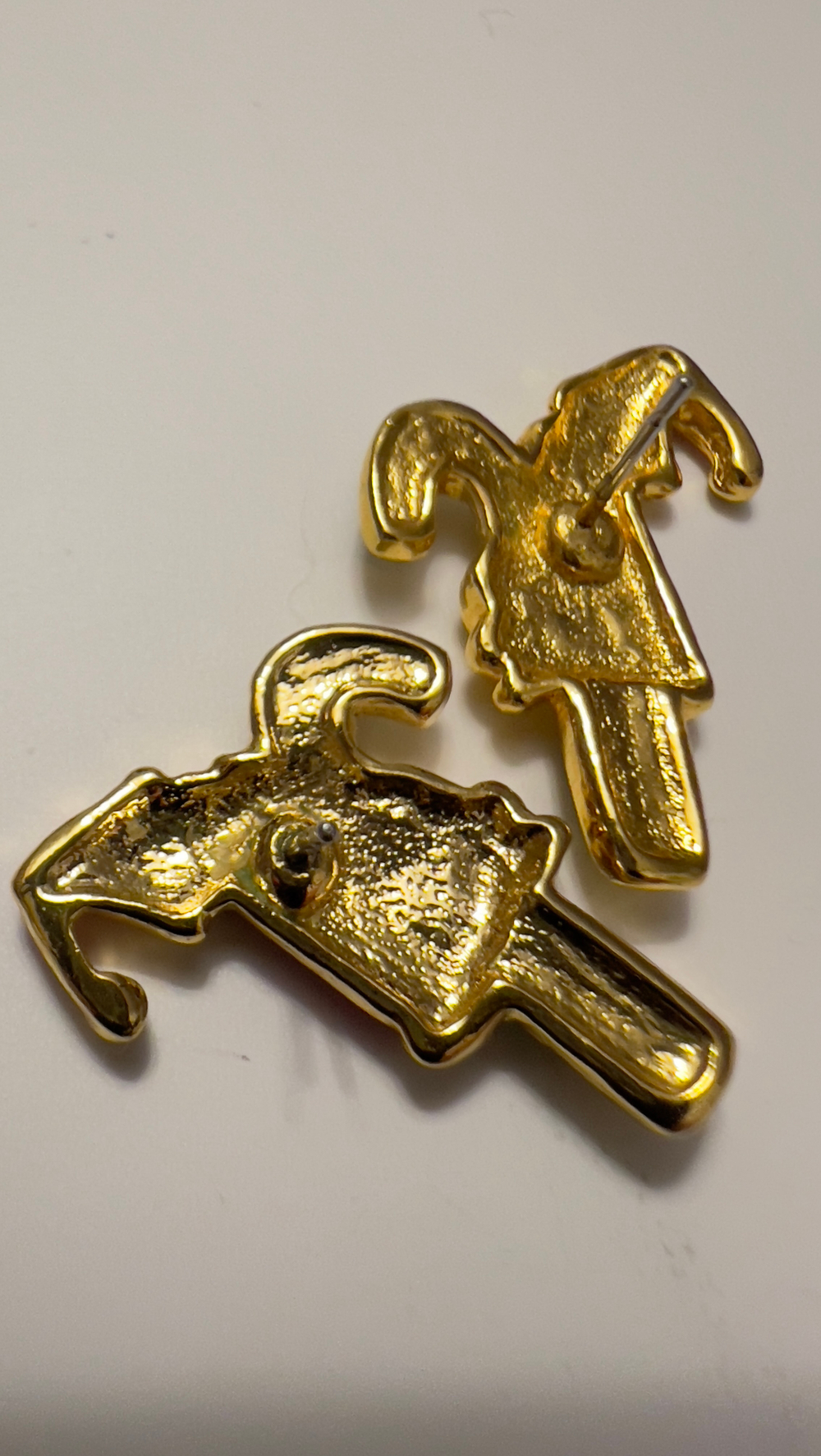 Новогодние серьги пусеты с сантой