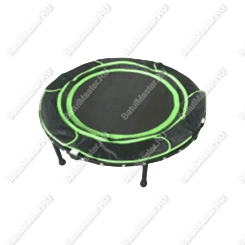 Каркасный батут, диаметр 3,3 фт, черно-зеленый
