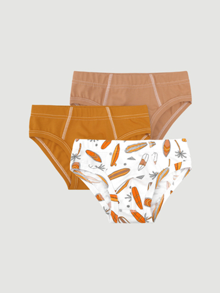 Трусы для мальчика Mjölk Сет из 3х штук, Сёрфы