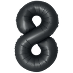 Шар фольгированный Цифра 8 101 см (Черный)