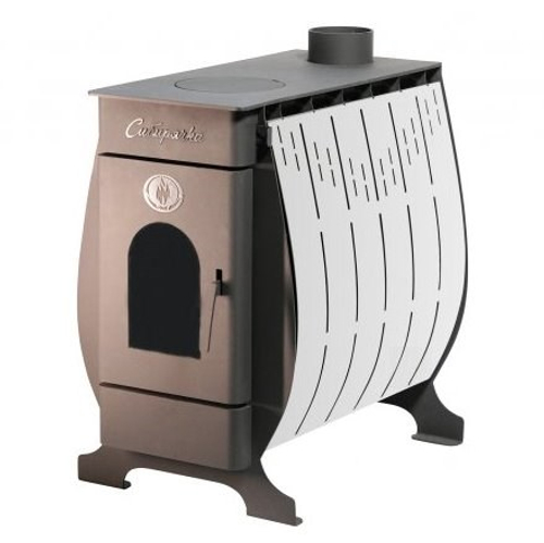 Воздухогрейная печь Сибирячка 12 кВт. Кожух из нержавеющей стали