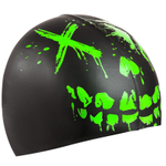 Шапочка для плавания силиконовая Mad Wave Crazy Scull