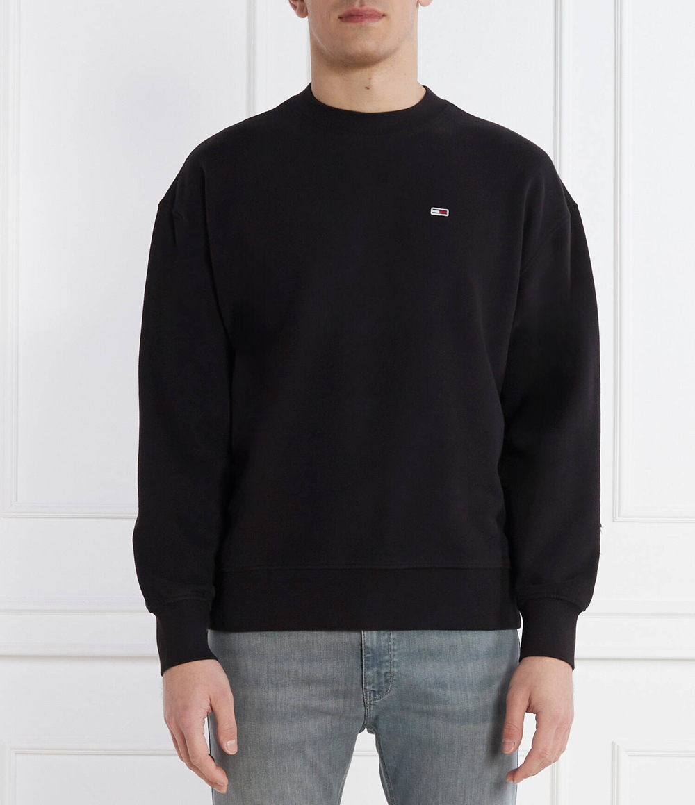 Худи TONAL APPLIQUE CREW Tommy Jeans - черный(DM0DM17795)