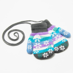 Варежки р.14,5 серый/полосочки 9879960 (Rossini), 1 шт.