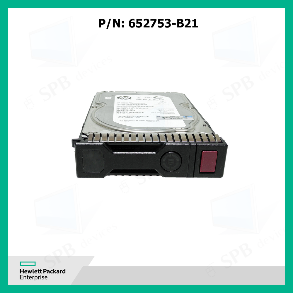 Жесткий диск HP HDD 1Tb SAS HP MDL Hot Plug 7200rpm, 3.5, 652753-B21, 653947-001
