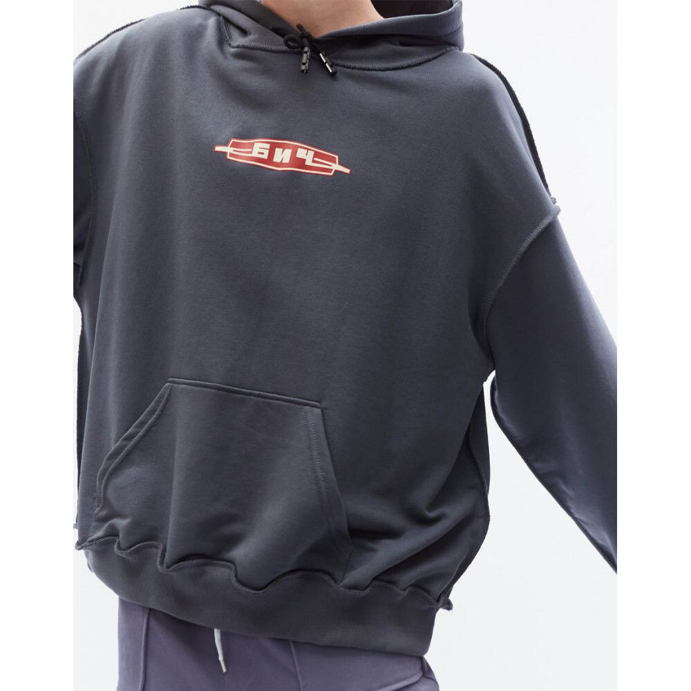 Купить Худи БИЧ Лого темно-серый Худи БИЧ Лого темно-серый