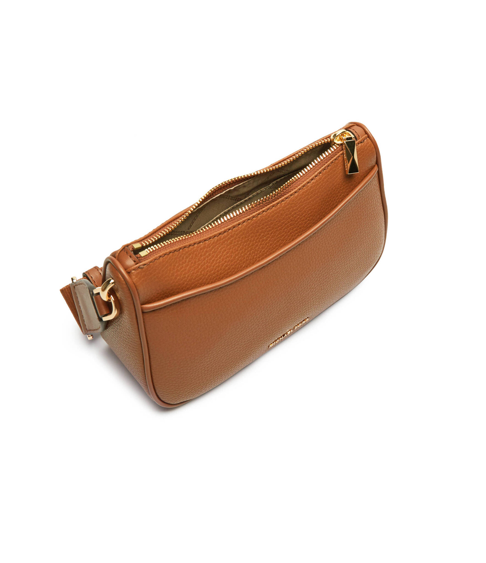 Кожаная сумка через плечо + поясная сумка Michael Kors - коричневый(32T4GJ6C6T)