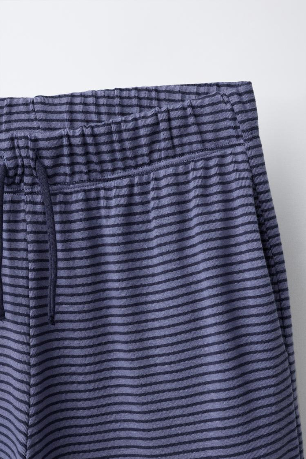 ZARA БРЮКИ ПИЖАМНЫЕ В ПОЛОСКУ, СИНИЙ