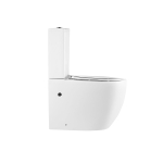 Унитаз-компакт Evo VT2-34 безободковый, белый, Geberit, ультратонкое сиденье soft-close, P-trap