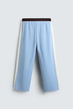 ZARA HARRY LAMBERT X DISNEY КОНТРАСТНЫЕ БРЮКИ-ДЖОГГЕРЫ, НЕБЕСНО-ГОЛУБОЙ