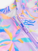 Купальник слитный на молнии для девочки Next N01-193, Сиреневый