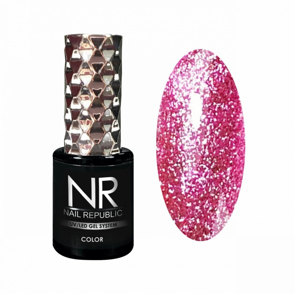 Nail Republic Гель-лак NR-380 Night life (жидкий кристалл), 10 мл