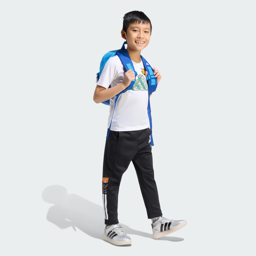 Adidas Брюки с тремя полосками Minecraft, черный