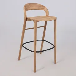 Барный стул Ofer из массива дуба светлый