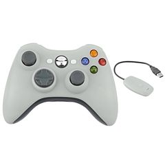 Джойстик беспроводной 2.4G Wireless Xbox 360 (Белый)