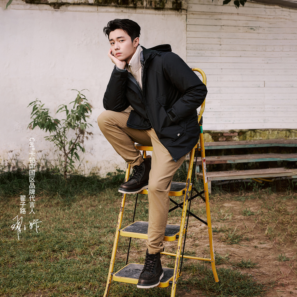 CAT Bravado Top Grain Cow Leather Short Combat Boots Men"s Black