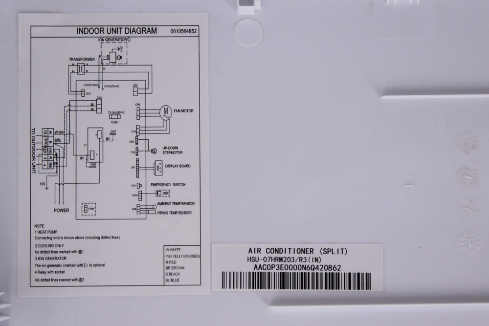 Лицевая панель A0010223212 сплит-системы Haier HSU-07HRDN103/R3