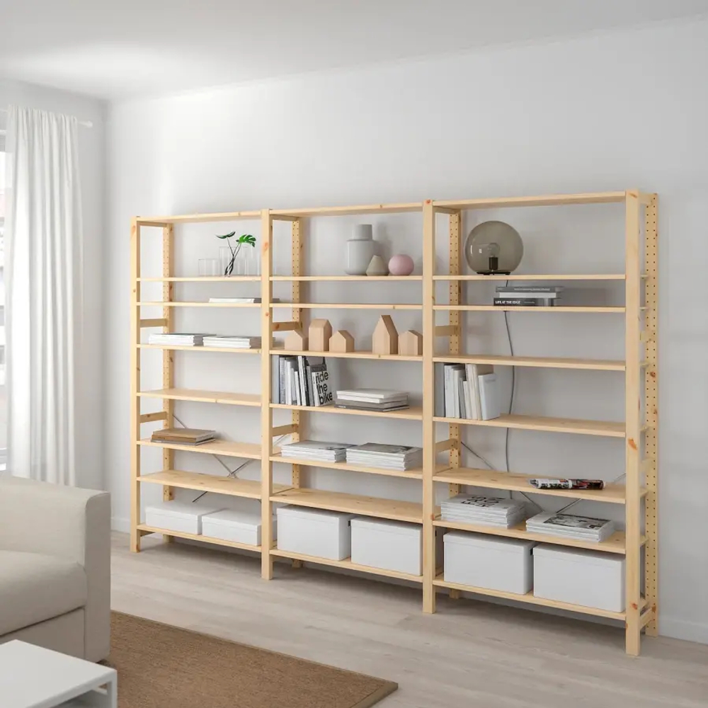 Стеллаж - IKEA IVAR, 259х30х179 см, сосна, ИВАР ИКЕА