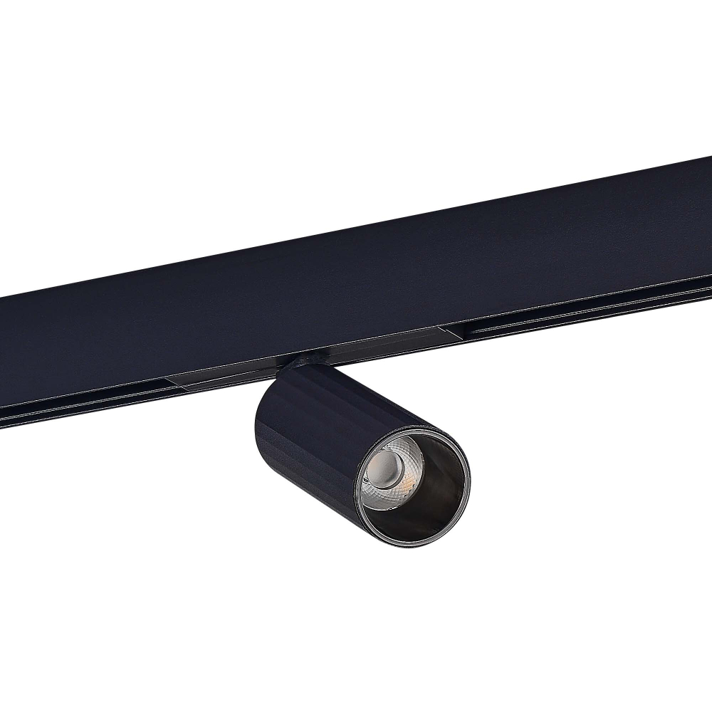 ST807.446.12 Магнитный трековый светильник Черный LED 1*12W 4000K 700Lm Ra&gt;90 IP20 D50xH173 48VV